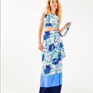 Jemma 2 Piece Crop Top and Wrap Skirt